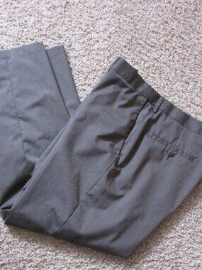 NWOT Haggar Classic Fit Premium Stretch Dress Pants 38X30 Mocha Brown Flat Front